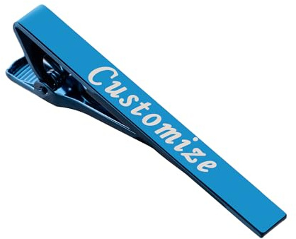UNICGIFT Krawattenklammern, personalisierbar, gravierte Krawattennadel, Geschenk für Männer und Jungen, zur Hochzeit, Party, Vatertag, professioneller Business-Stil