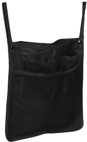 MOBUTOFU Kinderwagentasche Hänge Organizer Schwarz aus Robustem Material mit Reißverschluss Multifunktional für Babyfläschchen Windeln und Passend für Kinderwagen und Buggy