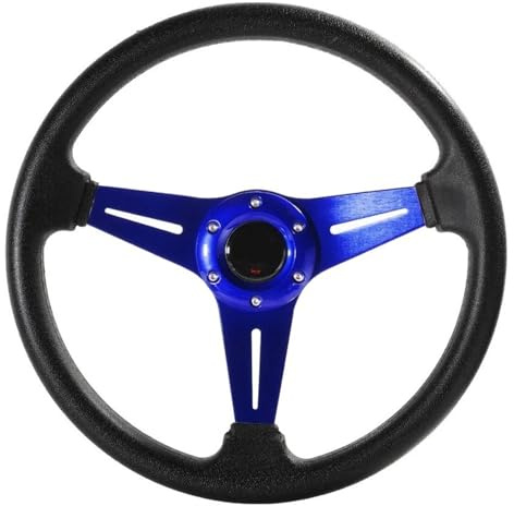 Rennlenkrad 350 Mm 14 Zoll Sportlenkrad Universal(BLAU)