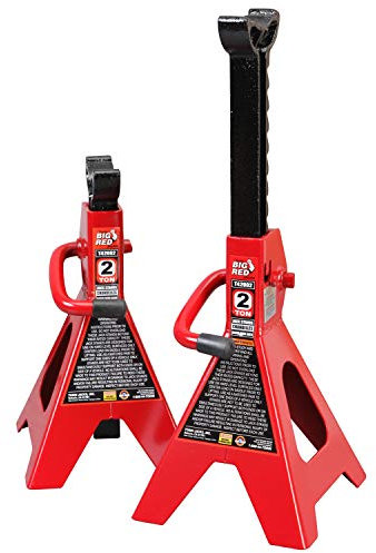 Torin T42202 Big Red Steel Jack Stands: 2 Ton Capacity, 1 Pair