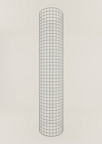 GABIONENSÄULE env. 42 cm-Hauteur : 200 cm-Largeur de Maille 5 x 5 cm-gabione Colonne