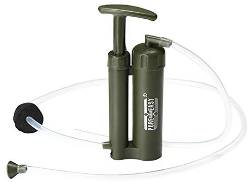 Lixada Portable Filtre à Eau Céramique 0,1 Micron 2000 L Soldat du Purificateur d'aspirateur pour la Survie en Plein Air Randonnée Camping d'urgence