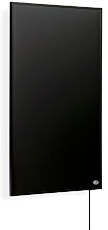 Könighaus Infrarotheizung - 1000 Watt Black Edition mit TÜV SÜD + 5 Jahre Herstellergarantie ✓ Doppelter Überhitzungsschutz ✓ Heizkörper in 2-4 min auf Betriebstemperatur