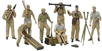 TAMIYA Modellbau 300035343 1:35 Figuren-Set DAK Luftwaffe Artillerie