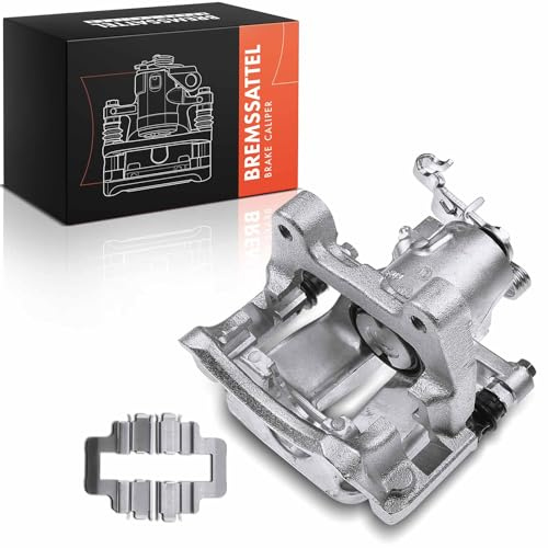 Frankberg Bremssattel Bremszange 1K0615423M | Hinten, Links, Aluminium, mit Halter, Lochabstand der Halterung 90mm; Kompatibel mit Golf V Variant 1K5,A3 Sportback 8PA
