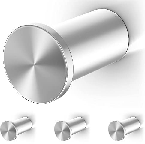 Raumhero Kleiderhaken (1 Stk.) - Garderobenhaken Edelstahl, Handtuchhaken zum Bohren - 100% Made in Germany (Tragkraft bis zu 30 kg) - Extrem vielseitig (inkl. Schrauben, Dübel & Anleitung)