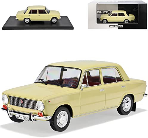 Ixo Defekte Verpackung Lada 1200 Schiguli WAS-2101 Limousine Cream Beige Mit Sockel 1/24 Whitebox Modell Auto