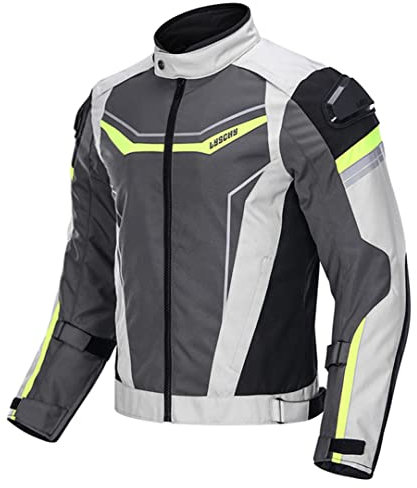 Hcclijo Herren CE-Schutzausrüstung, Herbst Winter, Motorradjacke, Hosenanzug, wasserdicht, kältebeständig, Kleidung