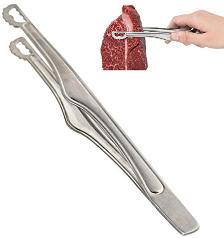 WEITING Pinzas para parrilla, pequeño clip de barbacoa de alta resistencia al calor, abrazadera portátil para camping, barbacoa, bufé, ensalada, filete