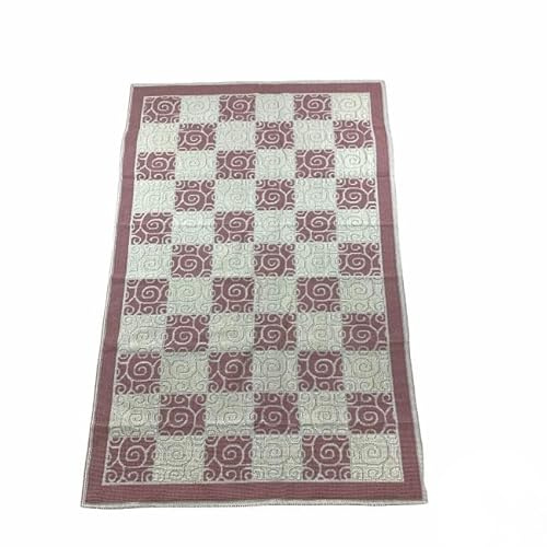 CAROL Tappeto Sardo in Puro Cotone Giglio 3 Colori 9 misure (Rosa, 100x200)