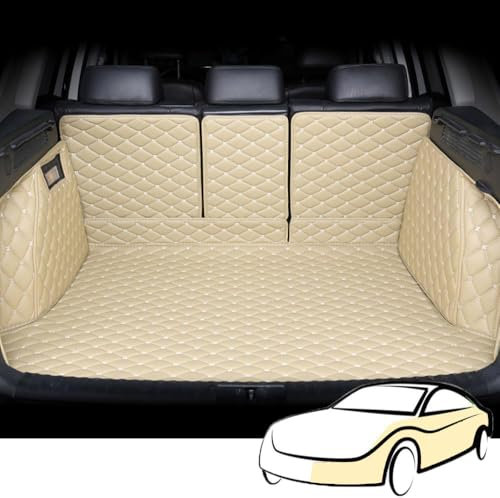 Voller Surround Auto Leder Kofferraummatten für Ford Fiesta 2017 2018 2019 2020 2021 2022 2023 2024 2025, wasserdichte Anti-Scratch Leder Kofferraum Schutzmatten Zubehör