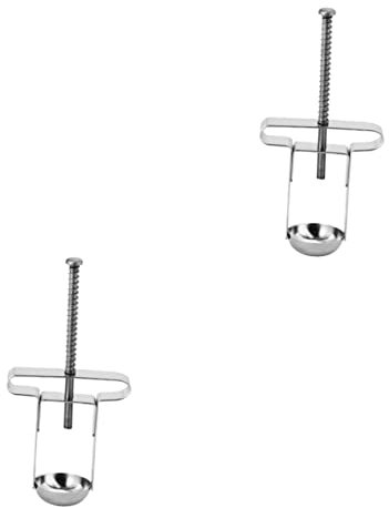 Cabilock 2St Jujube-Entkerner manueller Kirschentkerner Fruchtkernentferner kirschkern entkerner obstsamen Werkzeug zum Entfernen von Metallkernen tragbares Küchengerät Rostfreier Stahl