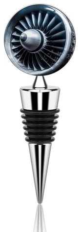 Jet Engine Bottle Stopper Beverage Bottle Sealer Reusable Wine Stopper Personalised Champagne Stopper Unique Wine Bottle Corks Keep Fresh Suitable for Standard