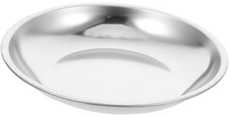 SOLUSTRE Plato Doméstico para Bolsitas De Té Bandeja Redonda De Acero Bandeja De Goteo Fácil De Limpiar y Multiusos