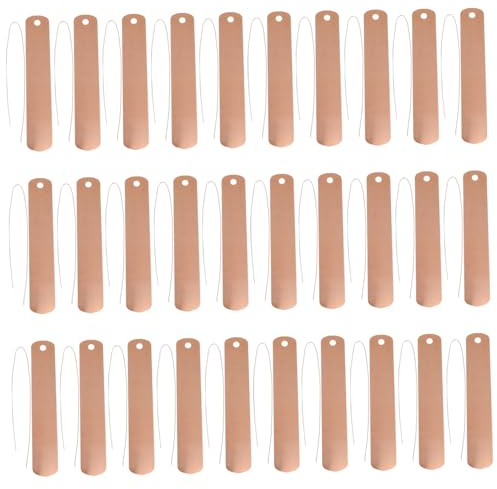 VICASKY 30 Ensembles Étiquettes pour Jardinage Plaques Suspendues avec Fil de Marqueurs pour Pots Balcon et Potager Résistantes et Légères