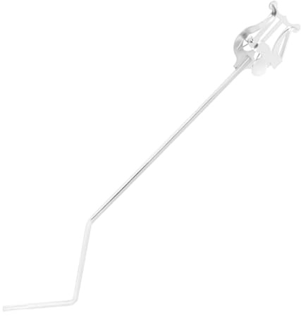 ifundom Silberner Marschclip aus Eisen für Klarinette und Piccolo Tragbarer und Sicherer Notenhalter Eleganter Musikständer Zubehör für Professionelle Musiker