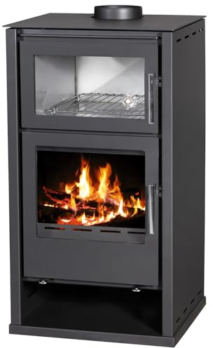 Kaminofen Regina F-W mit Backfach, EEK A+, 8,6 kW, BImSchV Stufe 2, Wirkungsgrad 83%