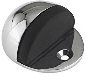Excel Hardware Door Stop - Oval / Half Moon Floor Mounted - Polished Chrome