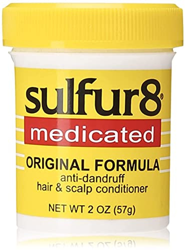 SULFUR8 Medicated Anti-Dandruff Hair & Scalp Conditioner 2 oz – Helps Control Dandruff, Soothes Itchy Scalp & Moisturizes Hair with Refreshing Clean Fragrance, For All Hair Types