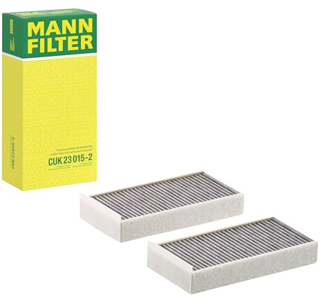 MANN-FILTER CUK 23 015-2 Filtro aria cabina - Filtro Antipolline con Carbonio attivato - (set da 2) per Autovetture + veicoli commeriali