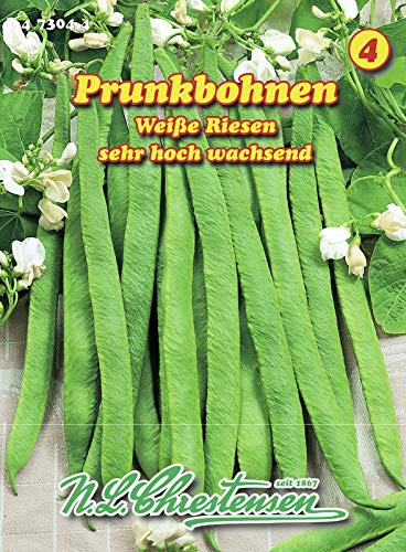 N.L. Chrestensen 473044 Prunkbohne Weiße Riesen (Prunkbohnensamen)