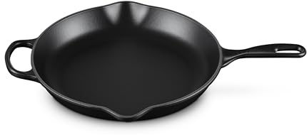 Le Creuset Signature Bratpfanne mit Eisengriff, 27,9 cm, Mattschwarz