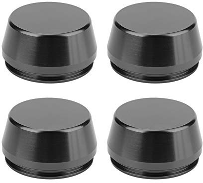 Yctze para Tapa buje 4pcs 56mm/2.2in Hub Cap, Universal Aleación de Aluminio Llanta Llanta Centro Cap Hub Hub Parte modificada(Negro)