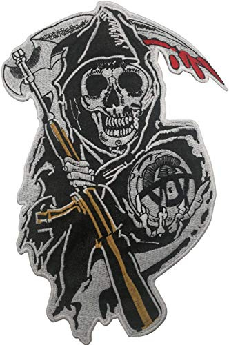 ODSS Sons of Anarchy Biker Aufnäher Groß 32x21cm