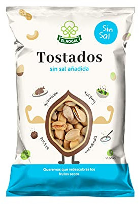 EL NOGAL Frutos Secos Pistacho Tostado Sin Sal Bolsa, 100 G