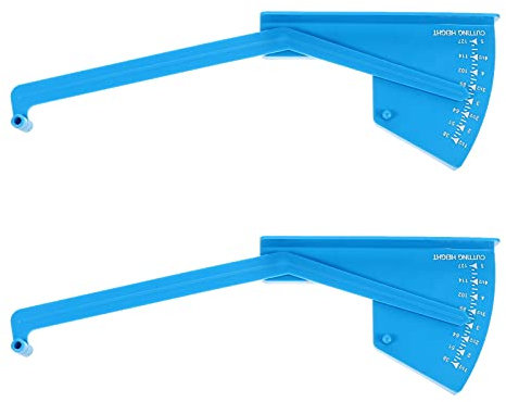 VILLCASE 2stücke Deck-wasserwaagen Rasenmäher-messlineal Deck-wasserwaage Rasenmäher-messlehre Rasenpflege-messwerkzeuge Abs-material Messgerät Für Aufsitz Und Handrasenmäher