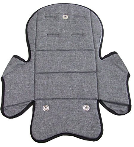 Ersatzbezug Sitzkissen Bezug Auflage für Kinder Fahrradsitz kompatibel mit Römer Jockey (grau meliert (Modell 5))