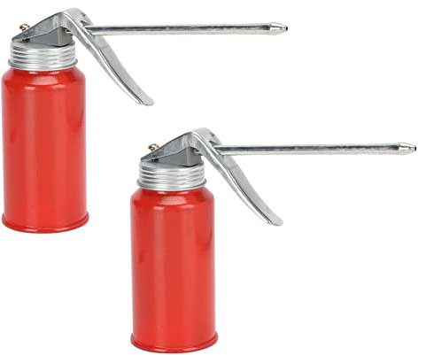 2Pcs Oiler Can Oil Spray Bottle Cold Rolled Steel 200ml Hand Pump Oil Cans for Rolling Bearings Motorcycles
