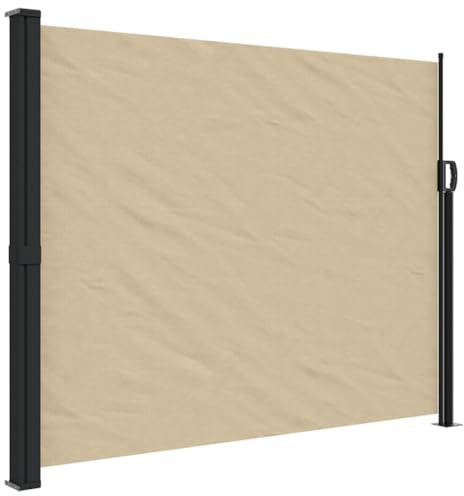 vidaXL Toldo Lateral retráctil Beige 160x600 cm