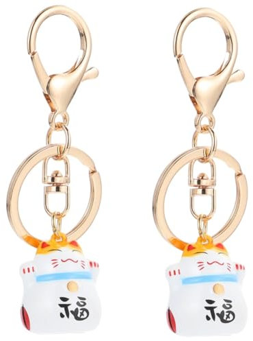 GALPADA 2stücke Cat Hanging Keychain Mit -bell Dekorativer Für Katzenliebhaber Süßer Schlüsselbund Für Taschen Und Rucksäcke Für Geburtstage Und Feiertage