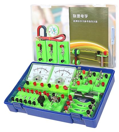 Harilla Kits de démarrage d'apprentissage de la physique électrique Ensemble d'expérimentation électrique légère de base Laboratoire scientifique pour salle