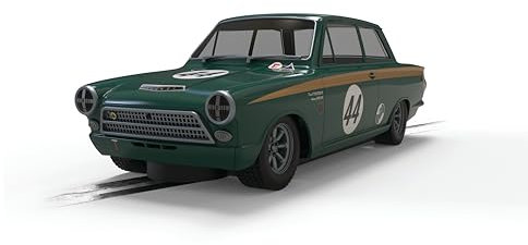 Scalextric C4540 1:32 Ford Lotus Cortina GW2023 JOR./Dic. - Slotcar, Rennbahn, Auto für Rennbahn, Rennbahnauto, Rennbahn für Kinder, Kinderspielzeug, Zubehör für Kinderrennbahnen