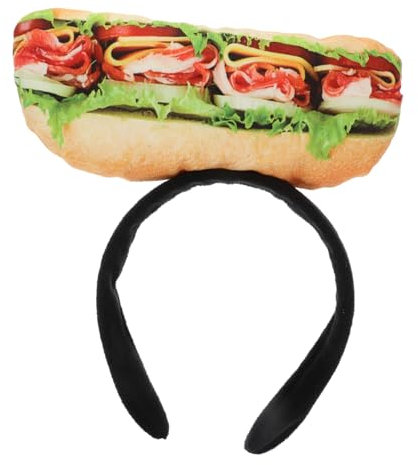 Cabilock Realistisches Sandwich-haarband Pelziges Stirnband Party-kopfbedeckung Für Cosplay