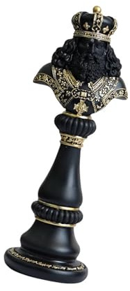 Hrtyvhin Schwarz/Weiß Schach Statue Königin/König/Pferdskulptur Für Hoch Entwickelte Und Bürodekoration Klassische Entwurf