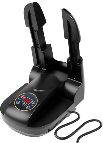 Schuhtrockner Elektrisch, Schuhwärmer, Elektrisch Fußwärmer, Skischuhtrockner, Schuhe Stiefeltrockner Mit Timer Funktion Für Schuhe, Handschuhe, Hüte, Socken(Schwarz)