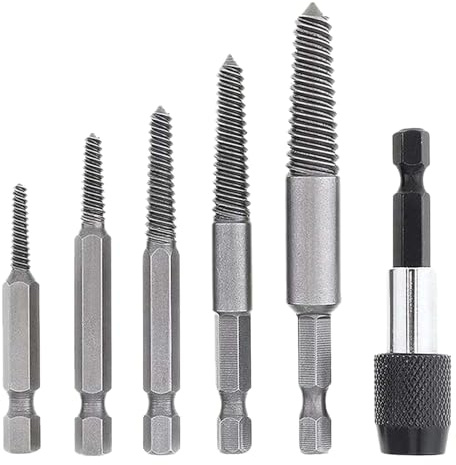 Ahuuen Extracteur de Vis Cassées | Kit d'Extraction pour Vis et Boulons Endommagés,Outillage pour Mécaniciens Électriciens et Bricoleurs