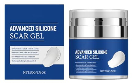 Crème Anti-Cicatrices Visage,50g Gel Éclaircissant à Rapide | Crème Cicatrisante Douce au Silicone,Pour Visage Et Corps Plaies Et Blessures Vergetures Et Boutons Récupération Quotidienne Nuit Et