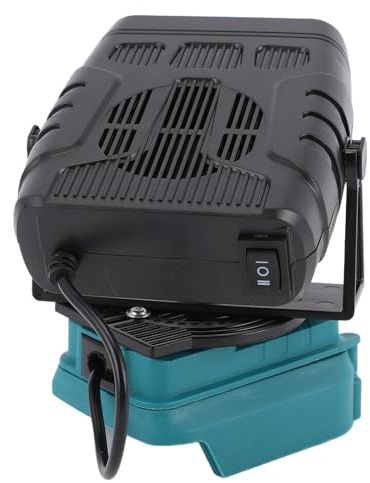 Cuifati Batteriebetriebene Raumheizung, Tragbarer 200-W-Autoheizlüfter, Konstante Temperatur, Elektrische Heizung für das Auto, Innenbereich, mit Zwei USB-Anschlüssen und 2