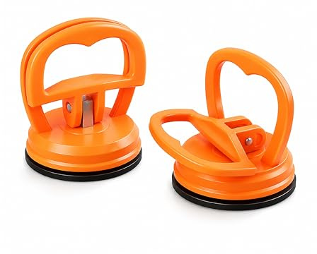 Auto Saugnapf 2er Set, Beulenzieher Auto Mini Dellenzieher für kleine Dellen, Starker Saugnapf zum Ziehen, Heben & Entfernen auf Glas, Fliesen und glatten Oberflächen