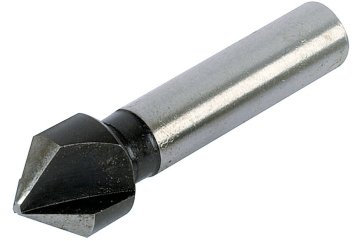 wolfcraft Kegelsenker HSS, Rundschaft ∅ 12 mmI 2505000 I Für präzises Senken von Bohrlöchern für bündige Verschraubungen in Metall und Kunststoff