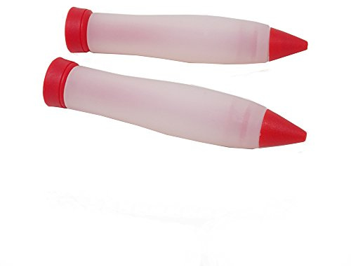 yueton Pack of 2 Silicone Food Writing Pen Cake Cookie Cream Pastry Chocolate Decorating Pen DIY Personalized Cake