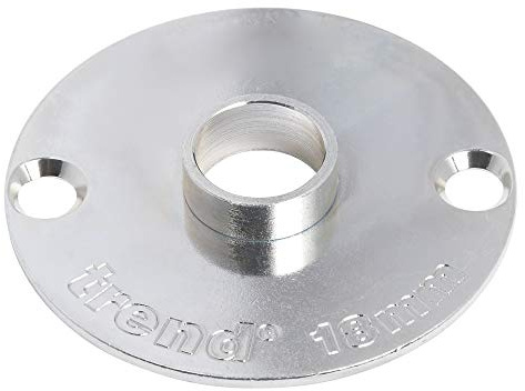 Trend Buje guía de acero 18 mm estilo Euro para plantillas | Ideal para fresado de plantillas con guías Euro; acero resistente y compatible con routers Trend, GB18