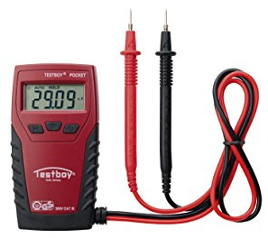 Testboy TB Pocket Hand-Multimeter digital CAT III 300V Anzeige (Counts): 2000, rot