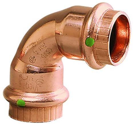 Viega 77317 ProPress Zero Lead Copper 90-Degree Elbow with 1/2-Inch P x P, 10-Pack