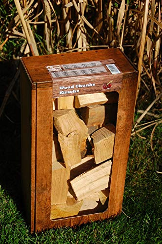 Kirsche Wood Chunks / Cherry Chunks Räucherklötze / Smokerholz direkt vom Holzhof, 100% Natürlich für optimales Raucharoma, 1,5Kg