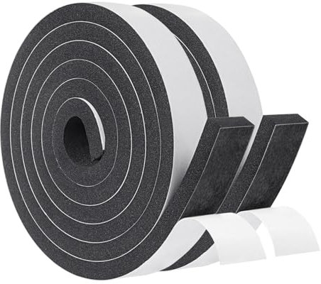 Yotache Foam Insulation Tape 2 Rolls 1 x3/8, Total 13 Ft